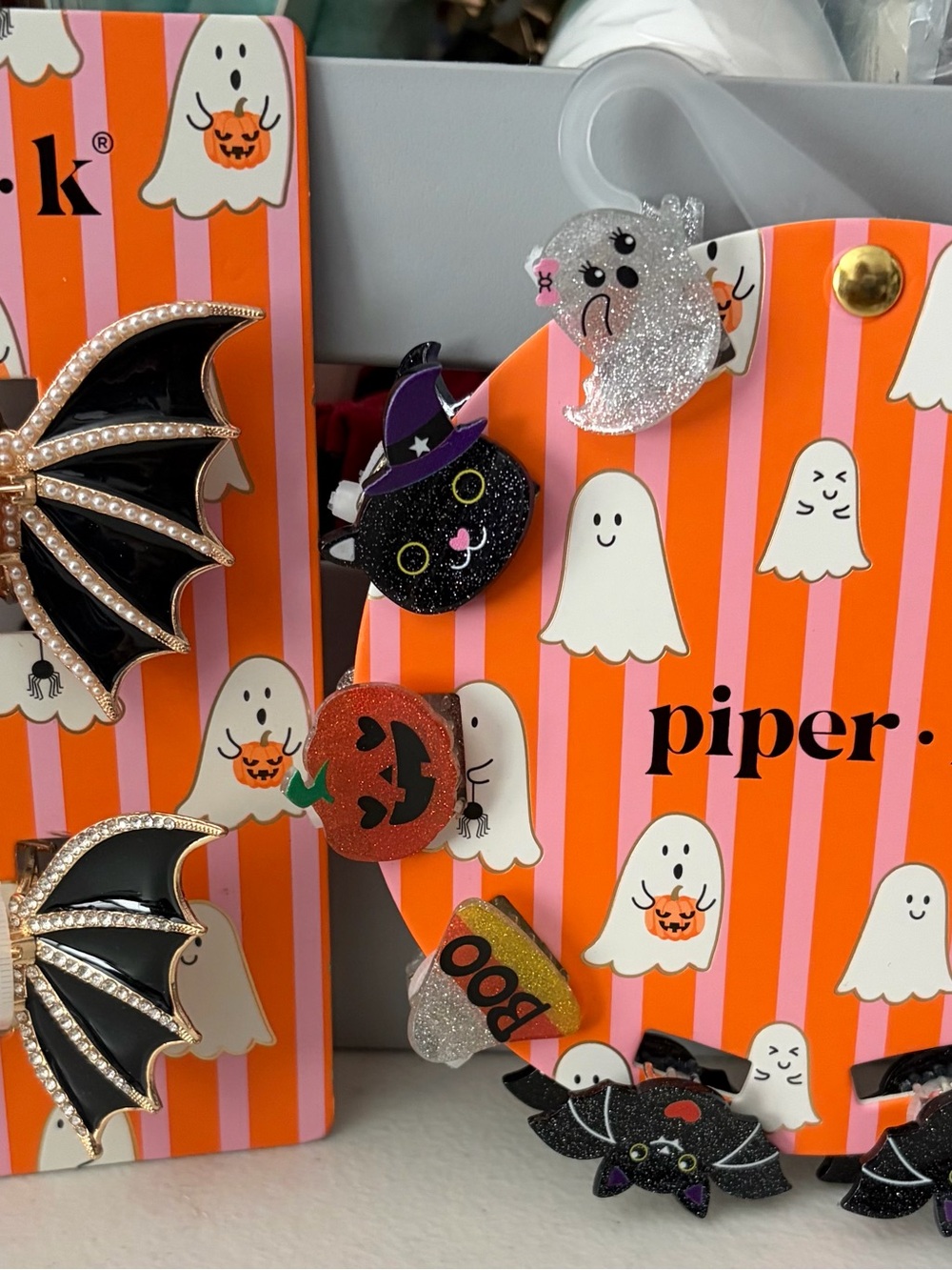 Piper K Set of Halloween Hair Clips
